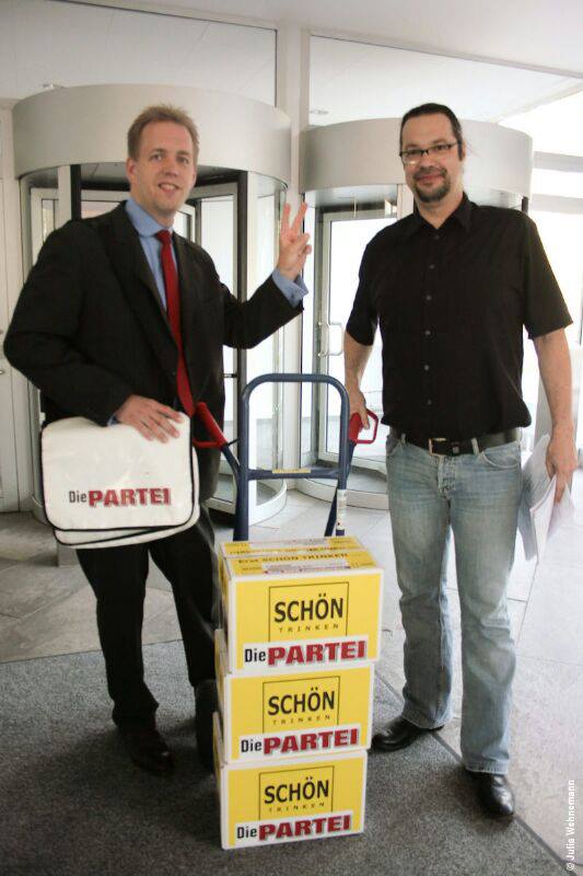 Beim Landeswahlleiter in Wiesbaden Beim Landeswahlleiter
