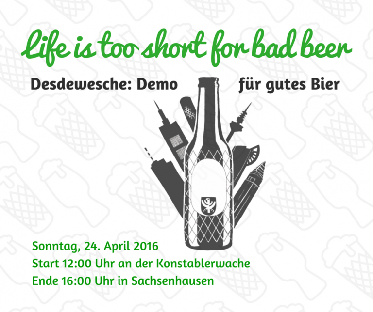 Bierdemo „Life is too short for bad beer“ Die PARTEI Hessen
