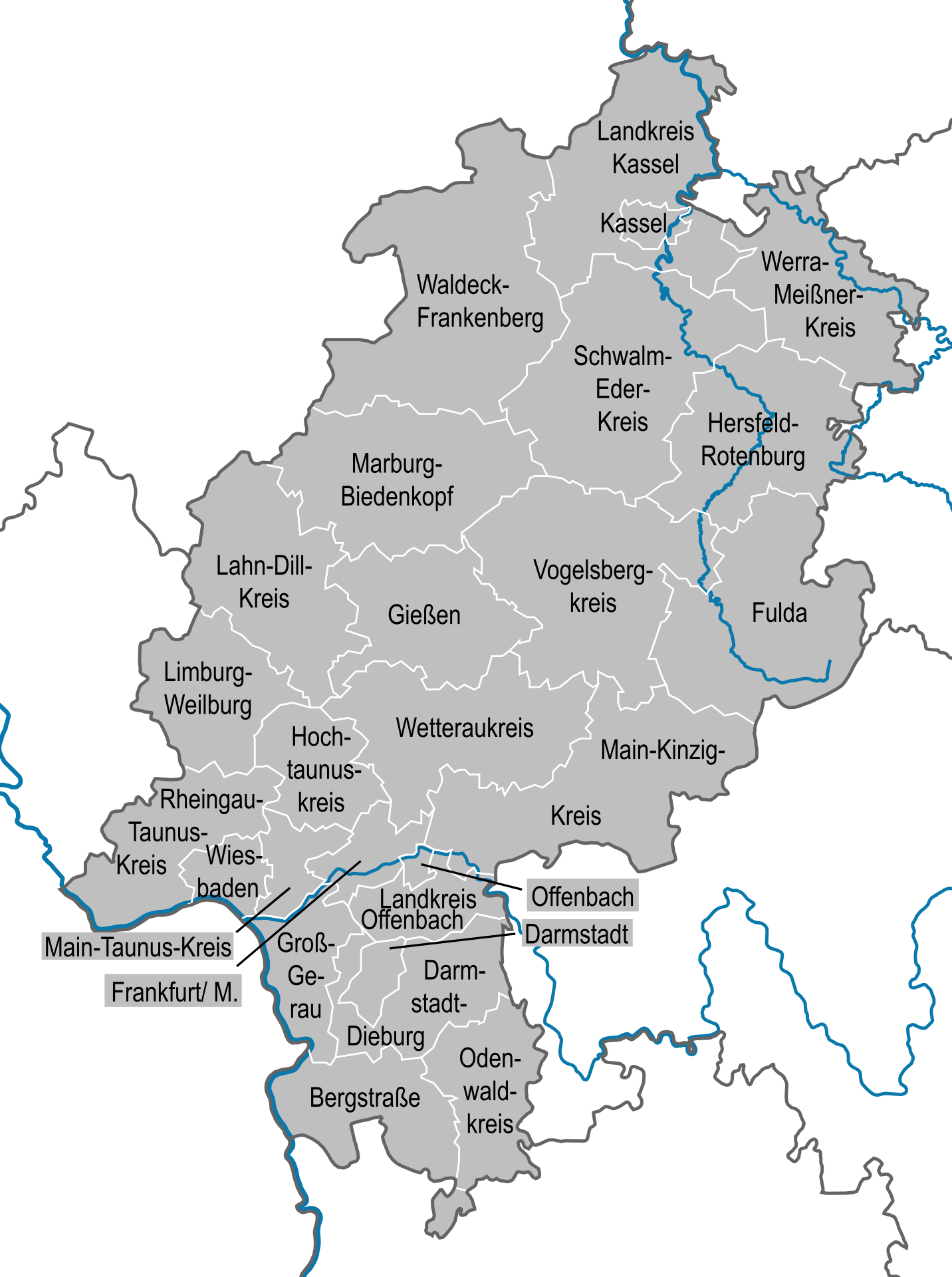 Landkreise Hessen